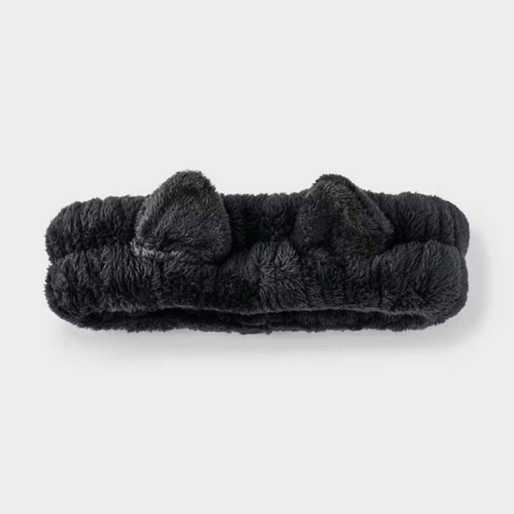 Women's nwt black cat Monster Halloween Plush Headband